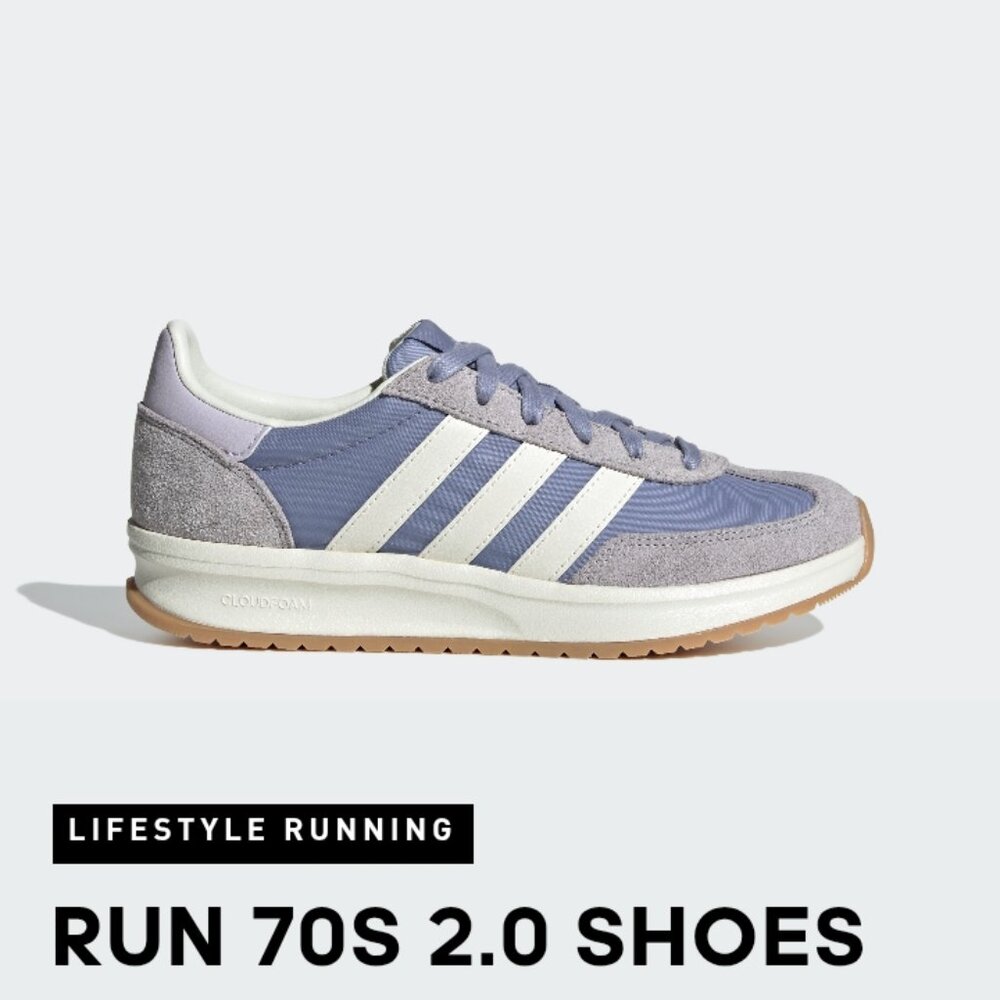 Purple Adidas shoes
